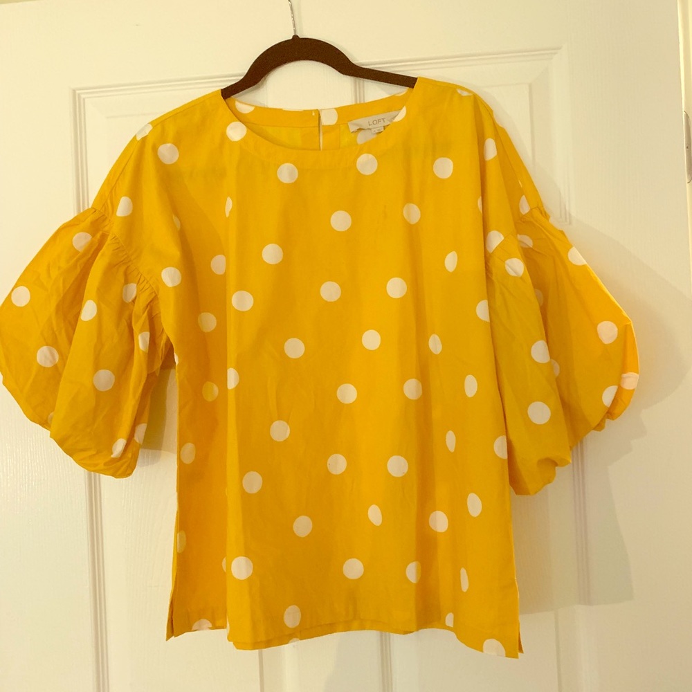 LOFT bubble sleeve blouse